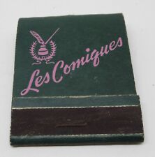Les Comiques Hollywood Blvd Vine St Plaza Hotel Los Angeles California Matchbook picture