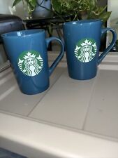 Two Green Starbucks Coffee Mugs 11 Fl. Oz Each Coffee & A Friend picture