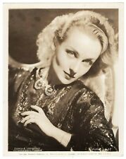 Original Striking 1936 High Drama Art Deco Glamour Photograph Carole Lombard 356 picture