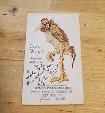 1908 POSTCARD ADVERTISING POULTRY REMEDY: FAIR PLUS picture