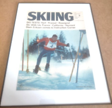 Vintage 1966 Jean Claude Killy Skiing Magazine Cover Framed Ski Racing picture
