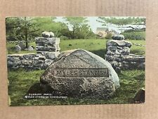 Postcard Duxbury MA Massachusetts Myles Standish Tombstone Plymouth Colony 1910 picture