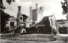 RPPC Monastic Ruins, St. Osyth's Priory, London England - 1950s Photo Postcard picture