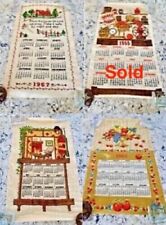 Calendar Towels 1960's-2000's / Choose Yr(s) | Volume Discounts / incl. Dowels picture