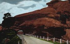 Postcard CO Park of the Red Rocks Tunnel Creation Rock Drive Vintage PC H6689 picture