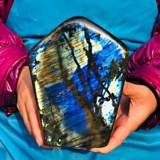 6.51LB Large Natural Gorgeous Labradorite Crystal Quartz Mineral Specimen heals picture
