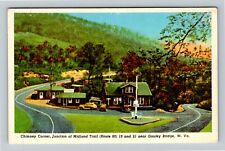 Gauley Bridge WV-West Virginia, Chimney Corner, Period Cars Vintage Postcard picture