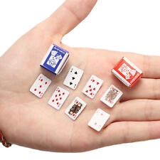  Playing Set Barbie Doll Miniature Tiny Super Deck Cards Poker Mini picture