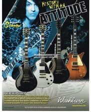 2008 WASHBURN Preacher Series Electric Guitars PAUL STANLEY Vintage Ad  picture