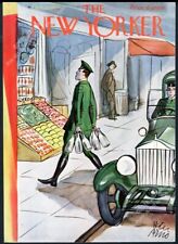 New Yorker magazine framing cover October 22 1932 Rolls Royce milk bottle return picture