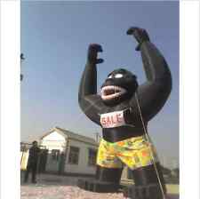 20ft 6M Inflatable Black Gorilla Advertising Promotion with Blower 110V /220V CA picture