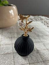 Vintage gold ornate porcelain perfume bottle picture