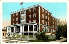1930'S. FORT FAIRFIELD, ME. PLYMOUTH HOTEL. POSTCARD EE2 picture