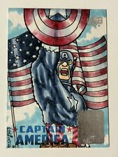 2016 Upper Deck Captain America 75th Anniversary Sketch Card Captain America 1/1 picture