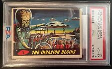 1962 Mars Attacks Card #1 The Invasion Begins PSA 4 picture