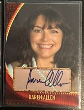 Karen Allen as Marion 2008 TOPPS INDIANA JONES CRYSTAL SKULL Autograph AUTO CARD picture