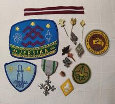 Vintage Latvia Boy Scout patch lot / medal / pre WWII & diaspora badges picture