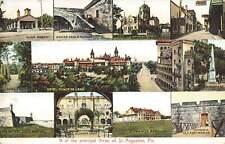 Vintage Postcard 11 Principal Views of St. Augustine, Florida Historic Landmarks picture