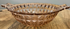 Depression Glass Jeannette Glass Vintage Handled Bowl Windsor Pink by Jeannette picture