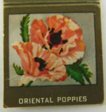 Oriental Poppies Flowers Vintage Matchbook Cover picture