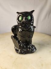 Vintage Owl Figurine Carving Made From Coal picture