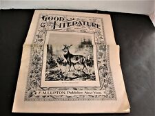 1897 Good Literature Magazine September issue illustration -In  the Adirondacks. picture