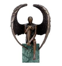 Angel Nude Figurine - Contemporary Bronze Male Nude - Angel Sculpture - Statue picture