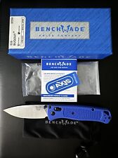 Benchmade 535 Bugout Blue Grivory Satin Blade Finish w/ Axis Lock NEW picture