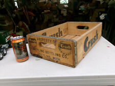 Vintage Orange Crush Soda Pop Wood Crate Grayling Mich 1963  -17