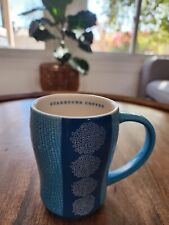 RARE 2007 Starbucks Blue Dandelion Flower Coffee Cup Tea Mug | 12oz picture