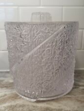 Vintage Mid Century Textured Modern Acrylic Lucite Ice Bucket MCM Grainware picture