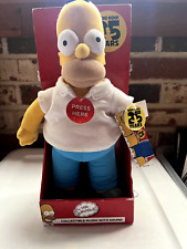 The Simpsons 6” Homer Collectible Plush, 25 Year Anniversary With Tags picture