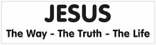 Christian Bumper Sticker JESUS-THE WAY TRUTH LIFE Car Auto Vinyl Decal 3