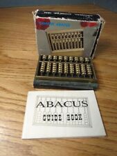 Vintage IBM Brass and Marble Based Abacus with Box and Instructions picture