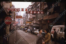 sl83 Original slide 1974  Hong Kong  downtown store street view 719a picture