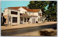 Long Grove Illinois~Village Tavern & Antique Mart~John Zimmer~1960s Postcard picture
