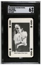 1993 EDDIE VEDDER trading card Kerrang Playing Card SGC 6 RC pop 1, 1 higher picture