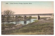 Vintage Great Northern Bridge Appleton Minnesota Postcard c1909 Divided Back picture