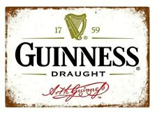 Guinness Draught Beer Vintage Novelty Metal Sign 12