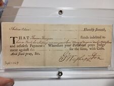 George Washington Signed Autograph JSA YY70455 picture