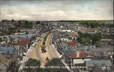 Marlborough Wiltshire High St. Birdseye View c192s-30s Postcard picture