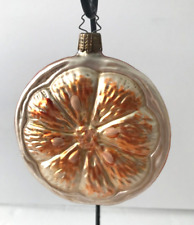 Vintage Made in Germany Half Orange Glass Ornament picture