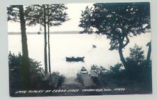 Cambridge, Wisconsin WI ~ Lake Ripley at Cedar Lodge  REAL PHOTO  picture