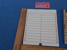 blank title strip cards 78 rpm special for Buckley Music Box - 25 sheets picture