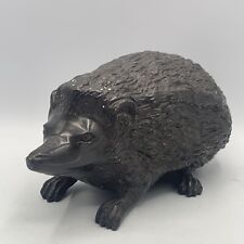 Unique Vintage Cold Cast Bronze Hedgehog Handmade Animal Statue Sculpture picture
