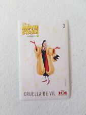 Woolworths Disney Movie Stars 2016 Collector Sticker - #3 Cruella De Vil picture