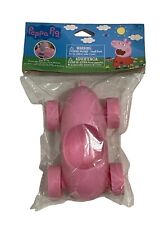 NIB Peppa Pig Easter Pink Plastic Car Egg Racer Sealed With Stickers picture