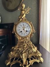 Louis XV-style Gilt Bronze Cherub Mantel Clock, Samuel Marti Pastille. Trophy picture