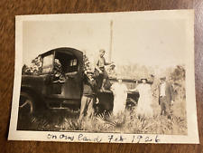 Vintage Feb 1926 Florida Truck Family Men Women Fashion Hats Real Photo P3h6 picture
