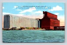 Minnesota Duluth Superior Harbor Giant Grain Elevators Postcard picture